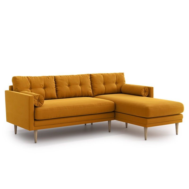 Etta Avenue Raquel 2 Piece Upholstered Corner Sofa Chaise Wayfair.co.uk